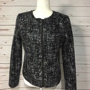 Banana republic fringe jacket zipper pockets small